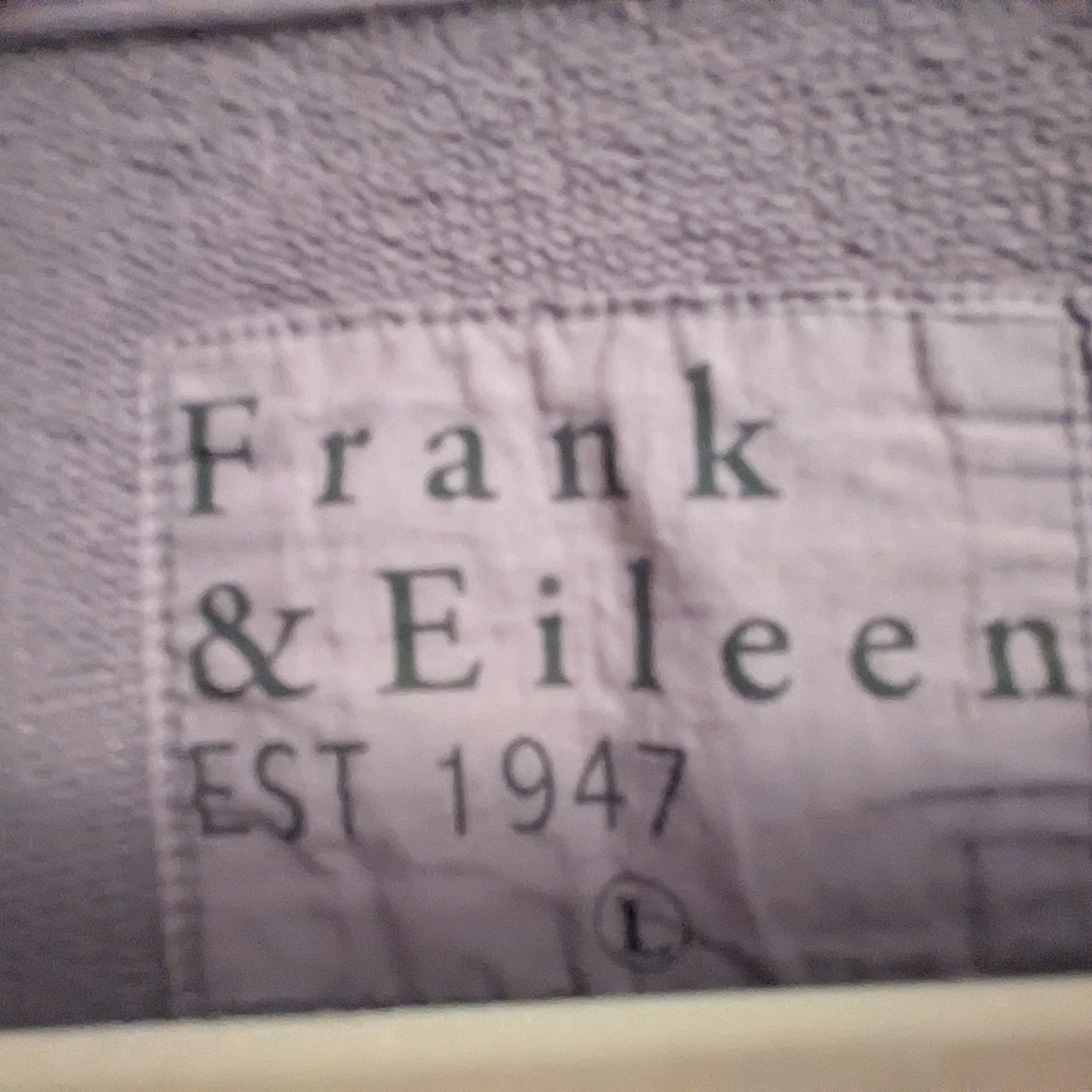 Frank And Eileen Patrick Triple Fleece Size Large Elephant Gray - Picture 2 of 4